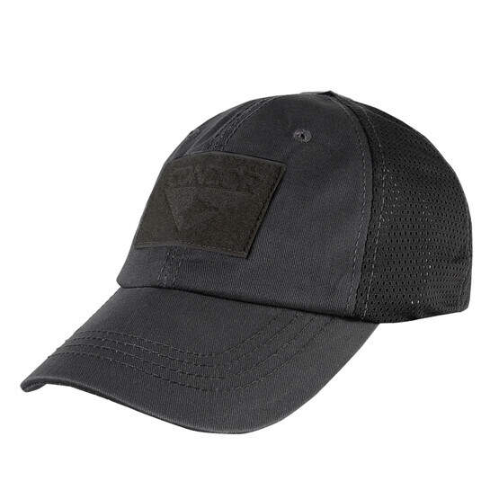 Condor Mesh Tactical Cap in Black with embroidered logo